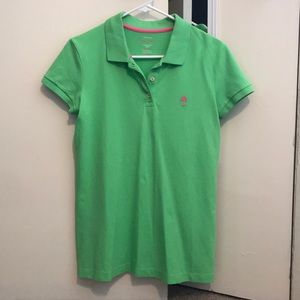 Lilly Pulitzer Collar Shirt Size M green